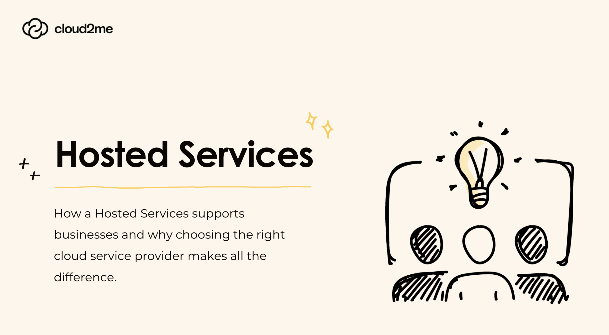 hosted services yellow illustration feature image